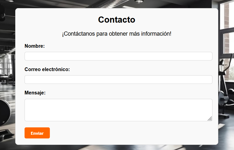 Página de contacto