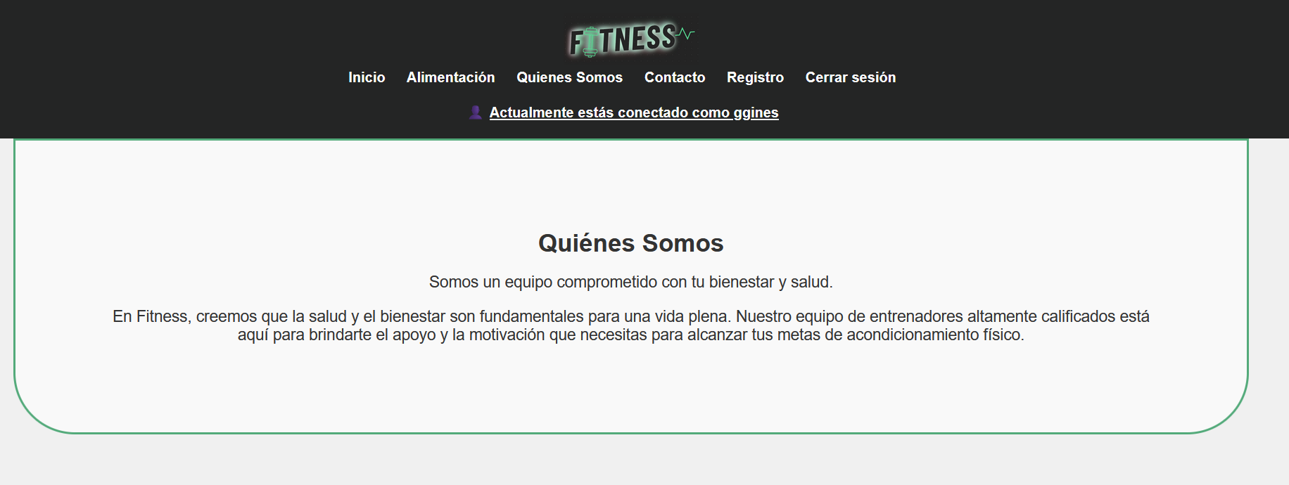 Página de quiénes somos