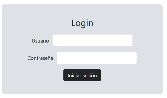 Inicio de sesión de la tienda online